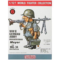 【再販】1/12？ ワールドファイターコレクション No．6 W．W．II ドイツ陸軍歩兵 マイヤー/MG-34機関銃