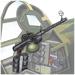 1/72 航空機用ナノ・アヴィエーションシリーズ MG15 7．92mm旋回機銃（海軍一式/陸軍九八式）　プラモデル