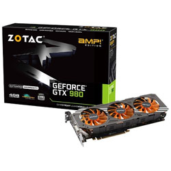 NVIDIA GeForce GTX 980 ［PCI-Express 3.0 x16・4GB］　ZOTAC GeForce GTX 980 AMP （ゲームクーポン付属）　ZTGTX98-4GD5AMP03/ZT-90204-10P