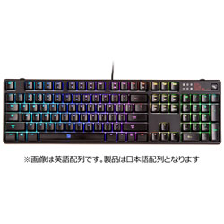 KB-PZR-KLBRJP-01 ゲーミングキーボード Poseidon Z RGB ブラック ［USB /コード ］