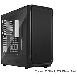 PCP[X [ATX /Micro ATX /Mini-ITX] Focus 2 Black TG Clear Tint ubN FD-C-FOC2A-01