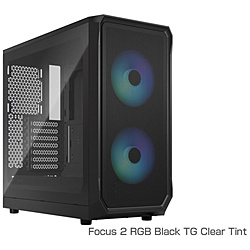 PCP[X [ATX /Micro ATX /Mini-ITX] Focus 2 RGB Black TG Clear Tint ubN FD-C-FOC2A-03