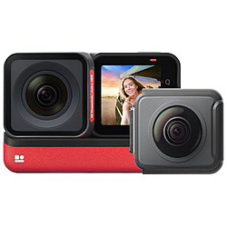 レンズ交換対応アクションカメラ Insta360 ONE RS Twin Edition ツイン版   CINRSGP/A ［4K対応 /防水］