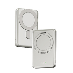 �R���s���[�P�[�X�W���p�� �����O�t�����ő̃��o�C���o�b�e���[ 5000mAh 4�{�̏[�d�� ���S�̒����� agreen �V���o�[ JMB-LC50R-SV �mUSB Power Delivery�Ή��n