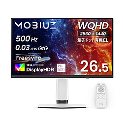 BenQ(�x���L���[) MOBIUZ EX271QZ �Q�[�~���O���j�^�[ �m26.5�^ /�L�@EL WQHD(2560×1440�j /���C�h /500Hz�n