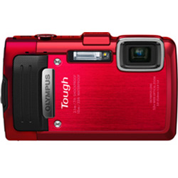 中古】OLYMPUS STYLUS TG-830 Tough RED (1600万画素／5倍／レッド