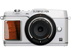 PEN E-P5 ボディーキャップレンズセット 【プレミアムモデル】（ホワイト／デジタル一眼）   ［単焦点レンズ］