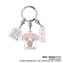 PEKO×サンリオキャラクターズ　3連アクリルキーホルダー02　マイメロディ