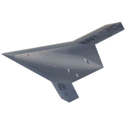 1/72 アメリカ海軍 無人爆撃機 X-47B飛行状態（スタンド付属）