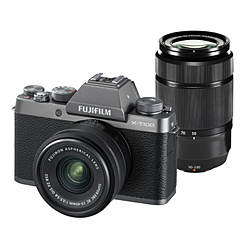 中古】FUJIFILM X-T100 ダブルズームレンズキット ダークシルバー