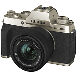 X-T200LK-G ミラーレス一眼カメラ　レンズキット  シャンパンゴールド