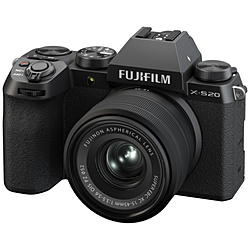 FUJIFILM(フジフイルム) FUJIFILM X-S20 レンズキット ミラーレス一眼カメラ  ブラック  ［ズームレンズ］ 発売日以降入荷次第のお届け