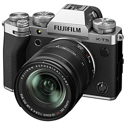 FUJIFILM X-T5 レンズキット ミラーレス一眼カメラ  シルバー FX-T5LK-1855-S ［ズームレンズ］