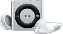 中古】iPod shuffle第4世代 メモリ2GB シルバー MC584J／A