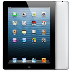中古】iPad 第4世代 128GB ブラック ME406J／A au [2133034674225
