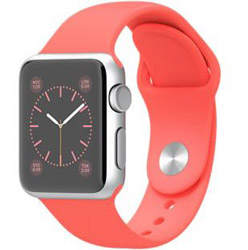 Apple Watch Sport 38mm シルバーアルミニウムケース ピンクスポーツバンド MJ2W2J/A