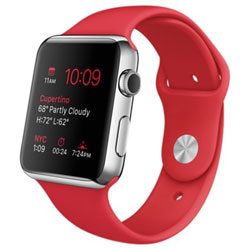 Apple Watch 42mm ステンレススチールケース (PRODUCT)REDスポーツバンド MLLE2J/A