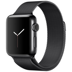 Apple Watch Series 2 38mm スペースブラックステンレススチールケースとスペースブラックミラネーゼループ　MNTM2J/A