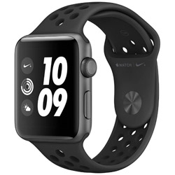 Apple Watch Nike+（GPS） 42mm スペースグレイアルミニウムケースとアンスラサイト/ブラックNikeスポーツバンド　MQL42J/A