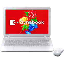ノートPC dynabook T55/76M [Office付き] PT55-76MBXW (2014年モデル・リュクスホワイト)    ［Windows 8 /インテル Core i7 /Office Home and Business 2013］