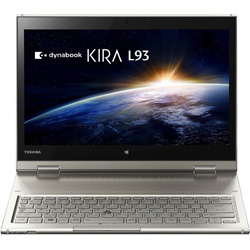 （ジャンク)DynaBook KIRA L93 中古】dynabook KIRA L93／PG PL93PGP-ZHA サテンゴールド 〔Windows 8