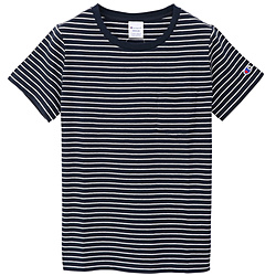 レディース ウィメンズ ポケットTシャツ (Lサイズ/ネイビー） CW-P301 チャンピオン   ［レディース］