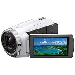 メモリースティックマイクロ/マイクロSD対応 64GBメモリー内蔵 フルハイビジョンビデオカメラ（ホワイト）　HDR-PJ680(W)  ホワイト HDR-PJ680 ［フルハイビジョン対応］