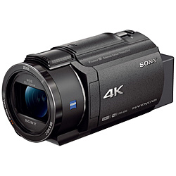 メモリースティック/SD対応 64GBメモリー内蔵 4Kビデオカメラ（ブラック）　FDR-AX45（B）  ブラック FDR-AX45 ［4K対応］