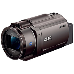 メモリースティック/SD対応 64GBメモリー内蔵 4Kビデオカメラ（ブロンズブラウン）　FDR-AX45（TI）  ブロンズブラウン FDR-AX45 ［4K対応］