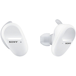SONY(ソニー) フルワイヤレスイヤホン  ホワイト WF-SP800N WM ［リモコン・マイク対応 /ワイヤレス(左右分離) /Bluetooth］