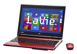LaVie L [Office付き] PC-LL750JS6R （2012年モデル・レッド）    ［Windows 8 /インテル Core i7 /Office Home and Business 2010］