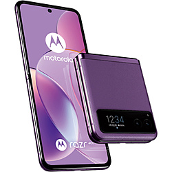 中古】motorola razr 40s 256GB サマーライラック MOSAF3