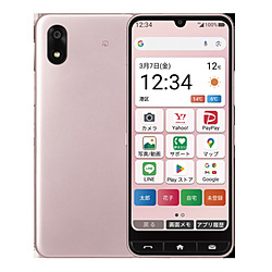 中古】かんたんスマホ4 128GB ピンク A402ZT Y!mobile SIMフリー