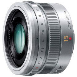 カメラレンズ LEICA DG SUMMILUX 15mm/F1.7 ASPH. LUMIX（ルミックス） シルバー H-X015-S [マイクロフォーサーズ /単焦点レンズ] LUMIX（ルミックス） シルバー H-X015-S ［マイクロフォーサーズ /単焦点レンズ］