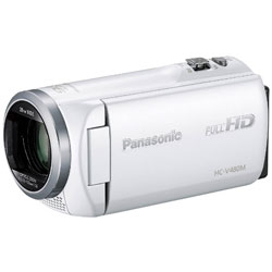 SD対応 32GBメモリー内蔵フルハイビジョンビデオカメラ（ホワイト）　HC-V480M-W  ホワイト HC-V480M ［フルハイビジョン対応］