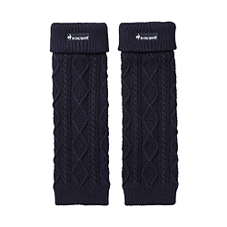 レディース ニットレッグウォーマー(フリーサイズ/ネイビー) QGCUJX81
