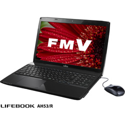 ノートPC FMV LIFEBOOK AH53/R [Office付き] FMVA53RB (2014年モデル・シャイニーブラック)    ［Windows 8 /インテル Core i7 /Office Home and Business 2013］