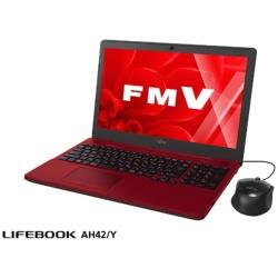 中古】LIFEBOOK AH42／Y FMVA42YR ルビーレッド 〔Windows 10