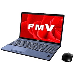 ノートパソコン LIFEBOOK（ライフブック） メタリックブルー FMVA77B3L ...