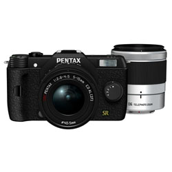 中古】PENTAX Q7 ダブルズームキット ブラック 1240万画素／SDXC ◇07