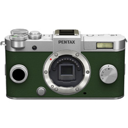 PENTAX Q-S1（オーダーカラー・ブライトシルバー/カーキグリーン） ボディ（レンズ別売）／ミラーレス一眼　033   ［ボディ単体］