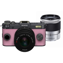 PENTAX Q-S1（オーダーカラー・ガンメタル/ペールピンク） ダブルズームキット／デジタル一眼　014     ［ズームレンズ＋ズームレンズ］
