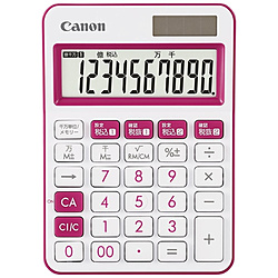 Canon(キヤノン) カラフル電卓（10桁） ミニ卓上 LS-105WUC-PK 【軽減税率対応】