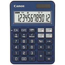 Canon(キヤノン) カラフル電卓（12桁） ミニ卓上 KS-125WUC-BL 【軽減税率対応】