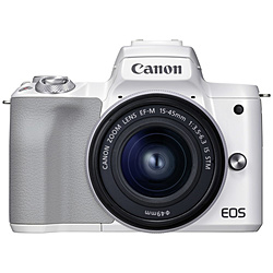 Canon(キヤノン) EOS Kiss M2 ミラーレス一眼カメラ EF-M15-45 IS STM レンズキット  ホワイト EOSKISSM2WH1545ISLK ［ズームレンズ］
