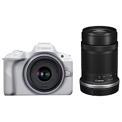 Canon(キヤノン) EOS R50・ダブルズームキット ミラーレス一眼カメラ  ホワイト  ［ズームレンズ+ズームレンズ］
