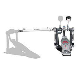 ドラムペダル　BELT DRIVE DOUBLE PEDAL レッドライン ベルトドライヴ（ツインペダル本体片側のみ） Pearl  P-2051B