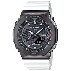 CASIO(カシオ) 【Bluetooth搭載ソーラー時計】G-SHOCK(Gショック)2100シリーズ メタルベゼルモデル ホワイト GBM-2100B-7AJF