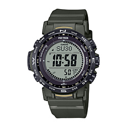 【ソーラー電波時計】PRO TREK（プロトレック）「アースカラー」テーマモデル  グリーン PRW-35Y-3BJF