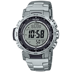 CASIO(カシオ) 【ソーラー電波時計】PRO TREK(プロトレック)Climber Line(クライマーライン) シルバー PRW-35TLD-7JF